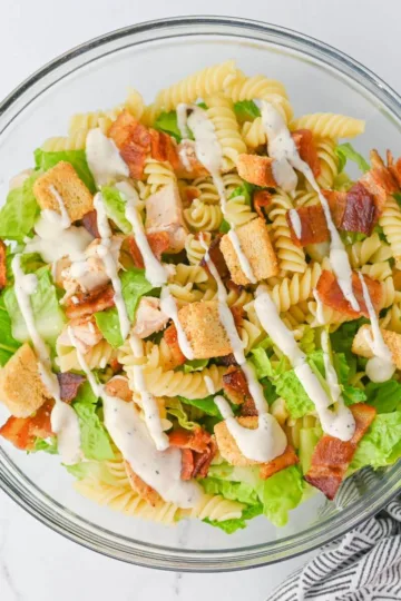 Caesar Pasta Salad with Chicken