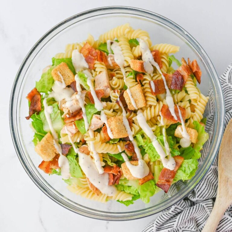 Caesar Pasta Salad with Chicken