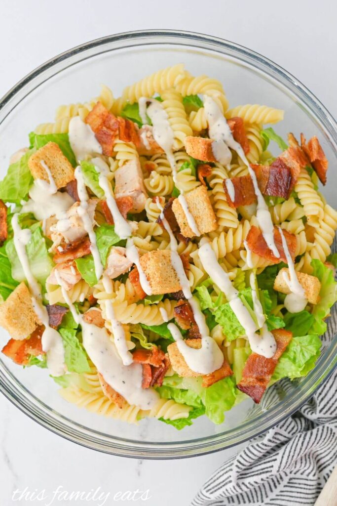 Chicken Pasta Caesar Salad