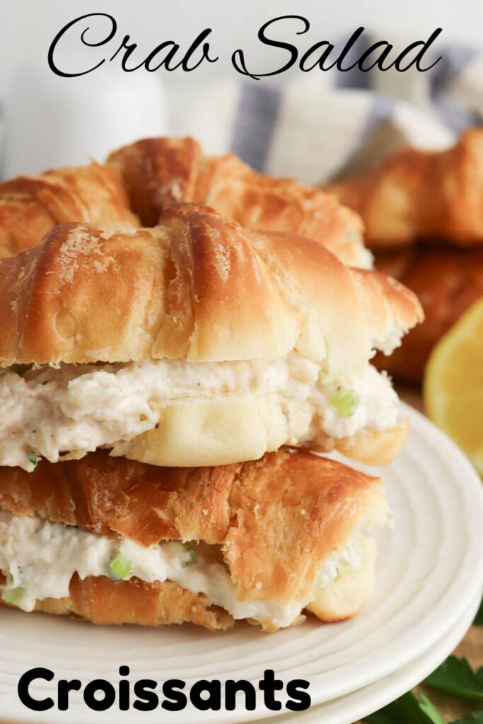 Easy Crab Salad Croissants