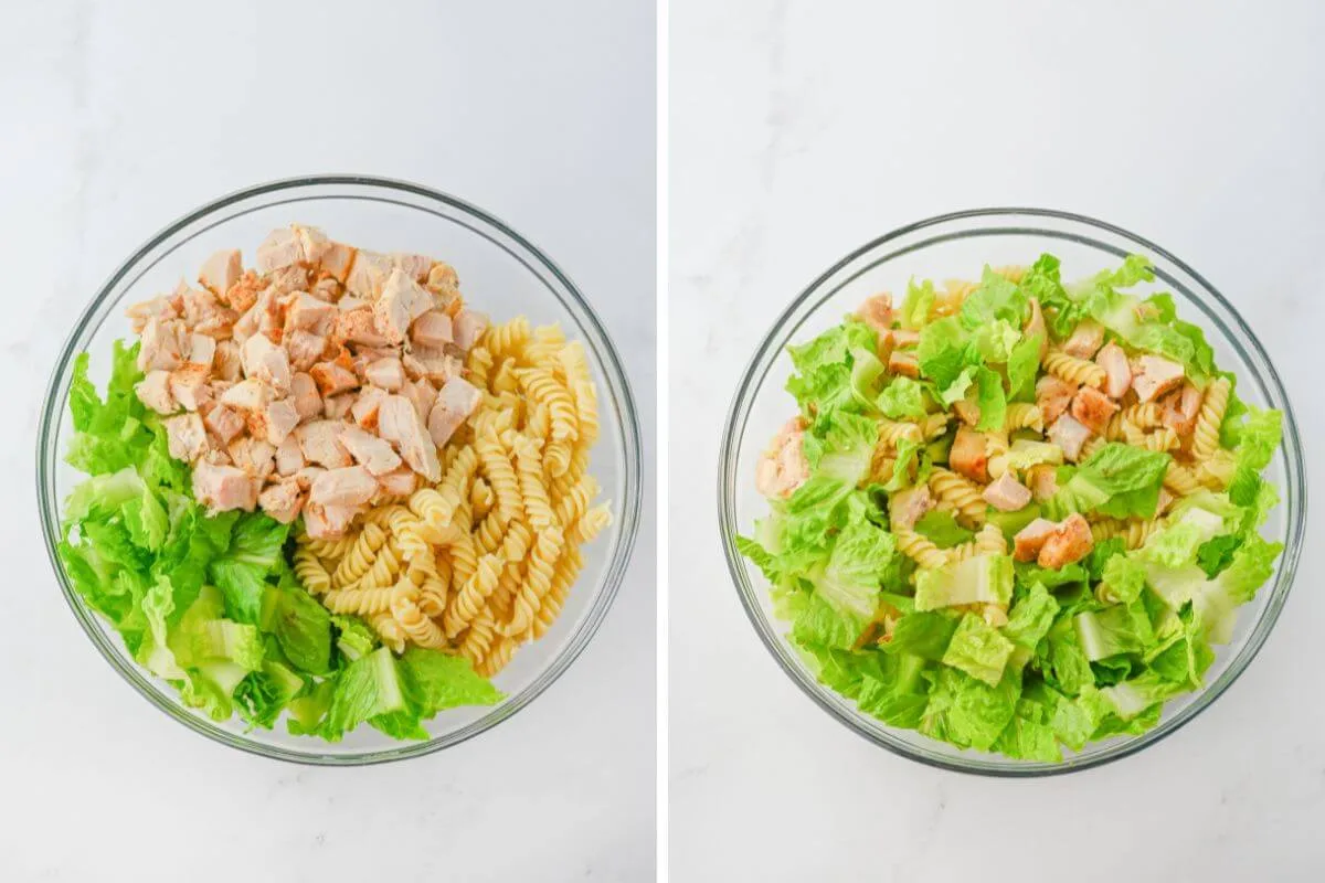 How to Make Caesar Pasta Salad