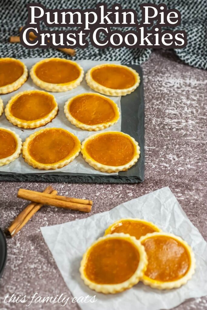 Pumpkin Cookies with Pie Crust