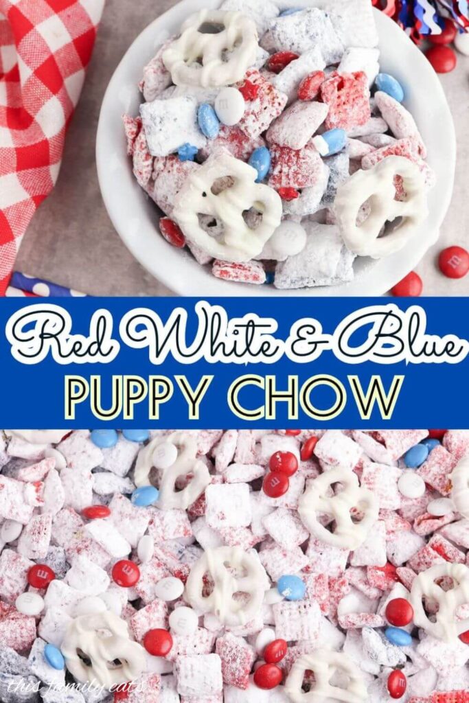 Red White and Blue Puppy Chow