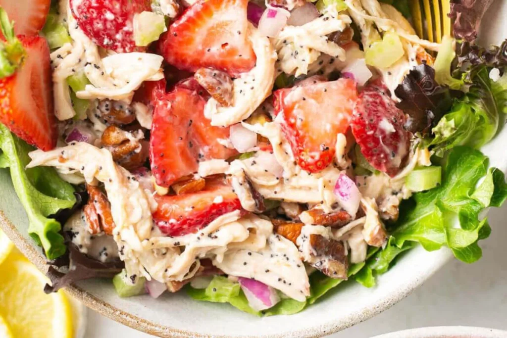 Strawberry Poppyseed Chicken Salad