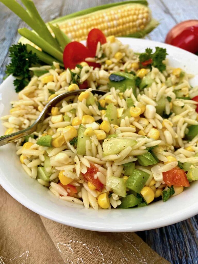 Sweet Fresh Corn Pasta Salad