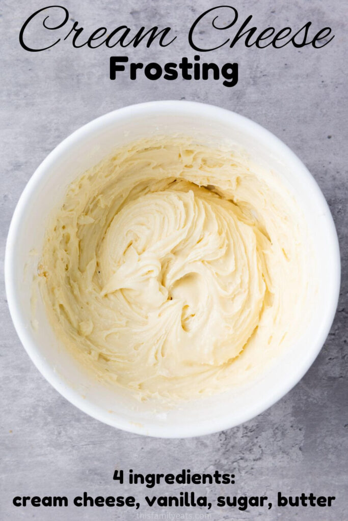 frosting cream cheese butter vanilla sugar