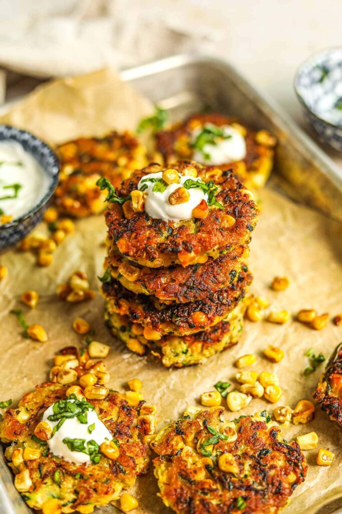 Fresh Corn and Zucchini Fritters