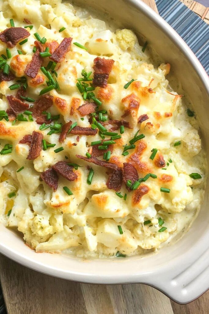 loaded cauliflower bake