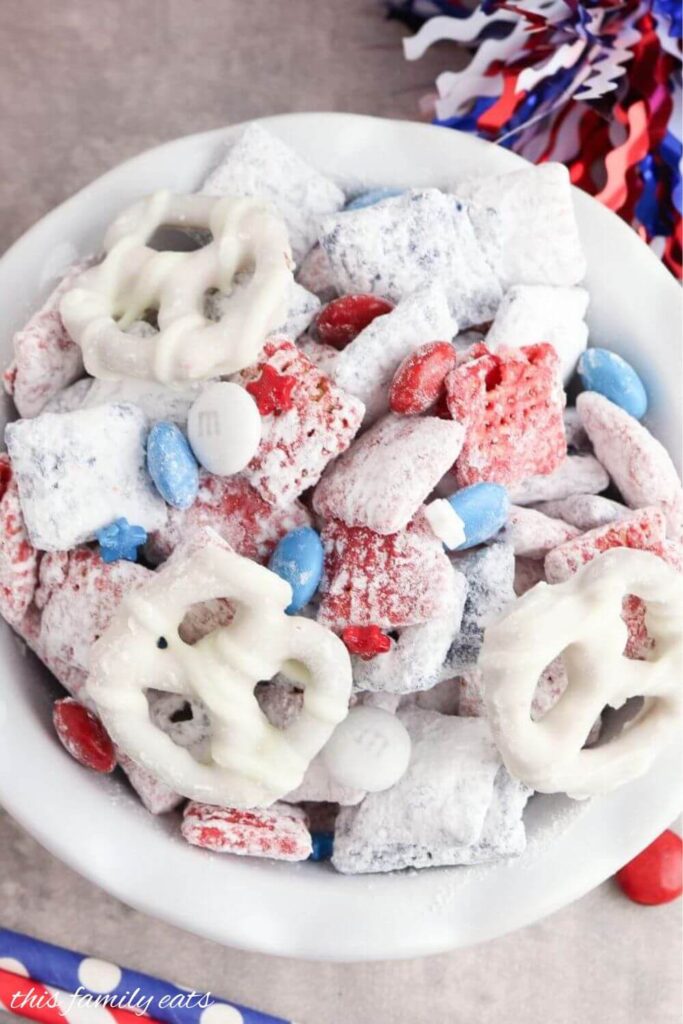 pretzel red white blue cereal