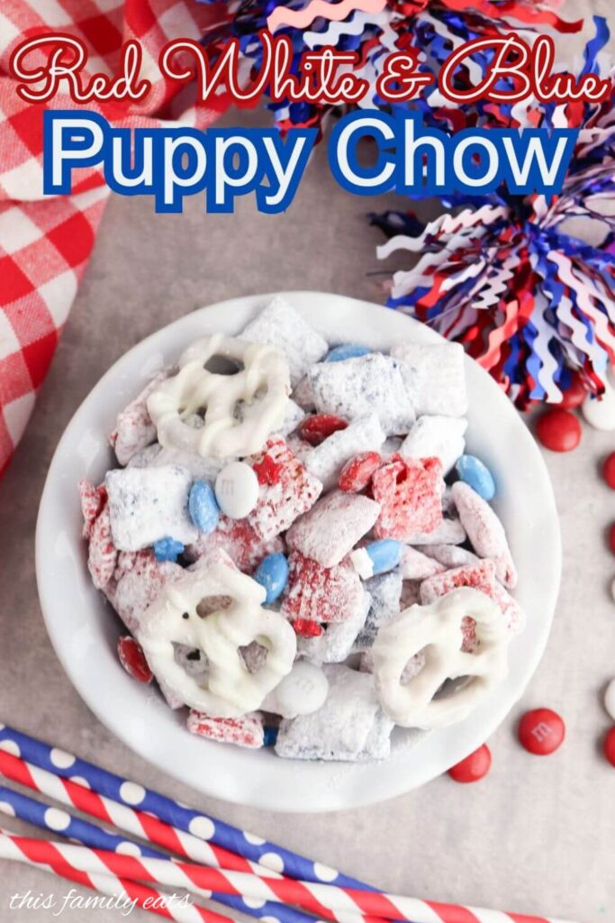 red white blue cereal dessert