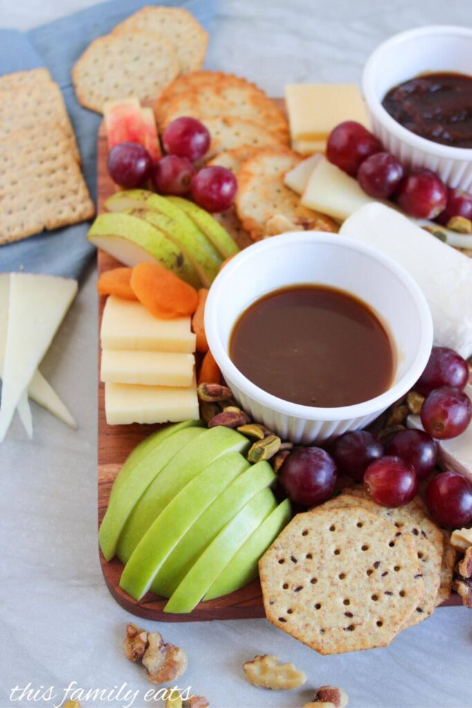 Apple butter pear charcuterie board