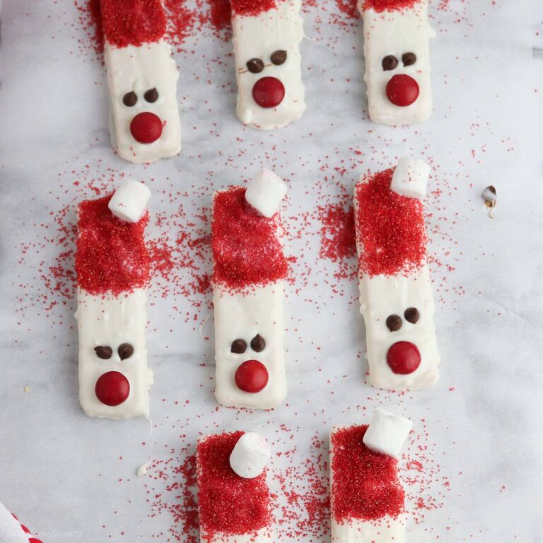 Vanilla Wafer Santa Treats