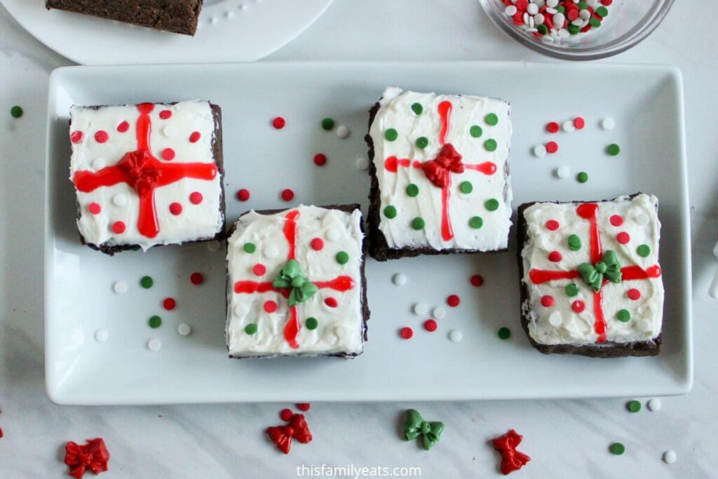 Easy Christmas Present Brownies