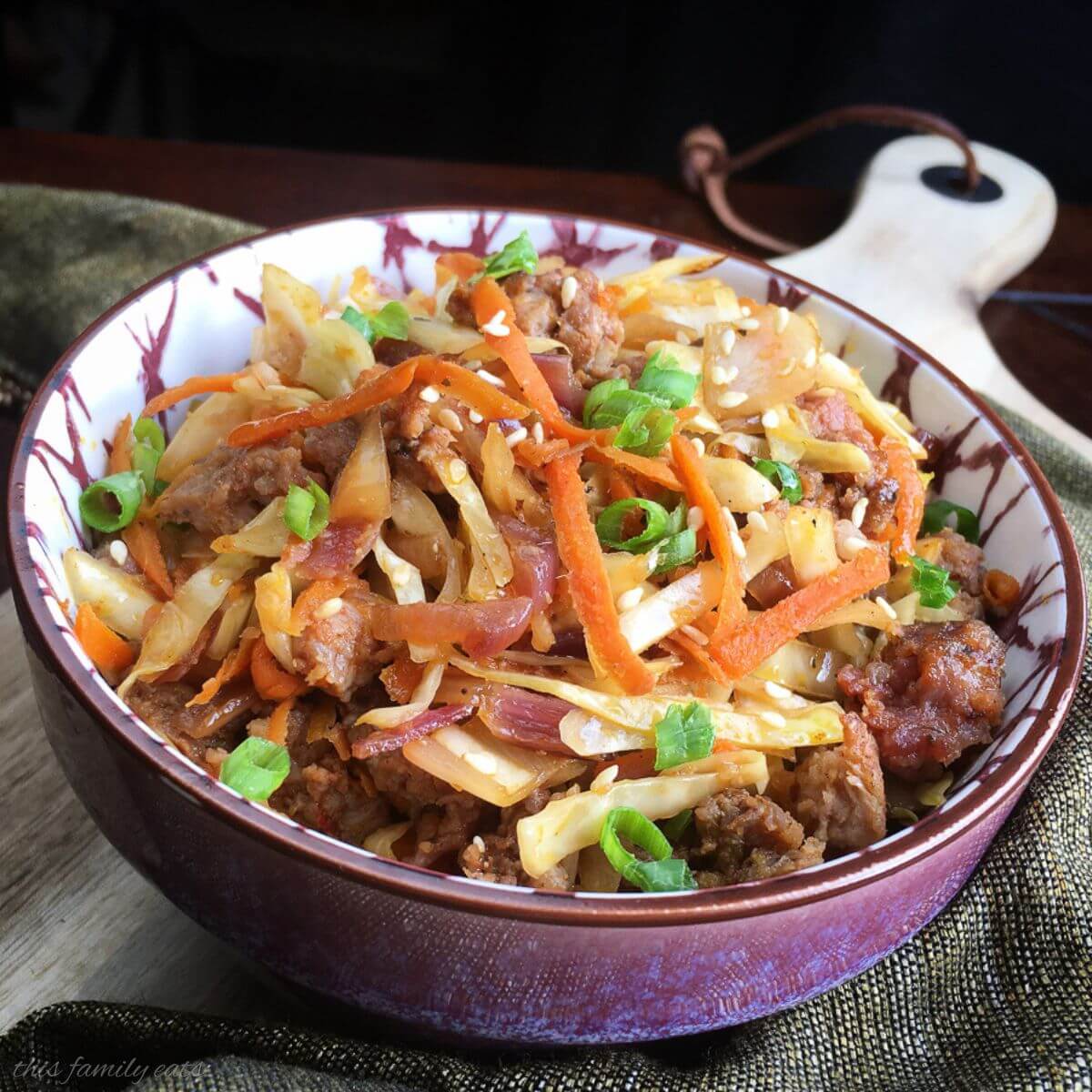 Easy Egg Roll Bowl