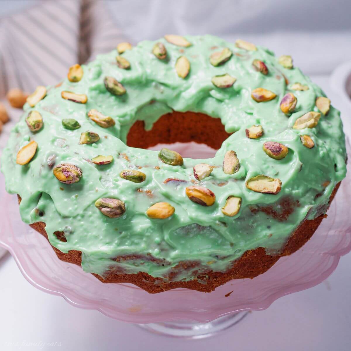 Easy Pistachio Bundt Cake