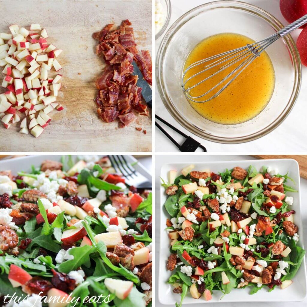 How To Make Apple Pecan Salad with Bacon