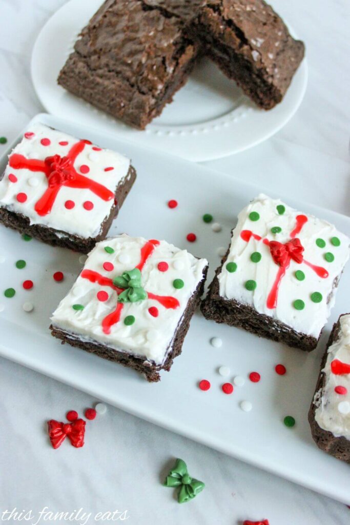 Christmas Present Brownies