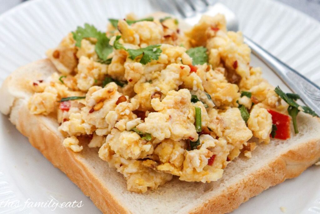 eggs with red pepper