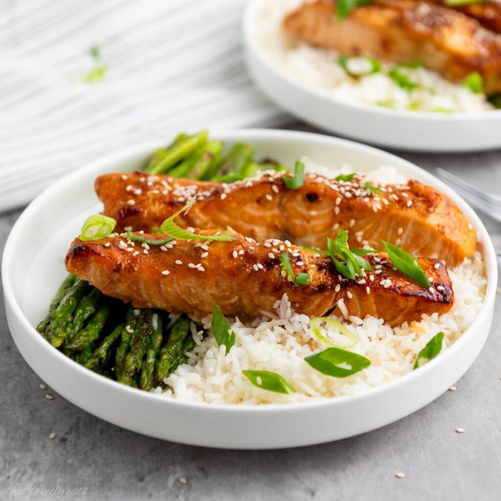 Air Fryer Teriyaki Salmon 