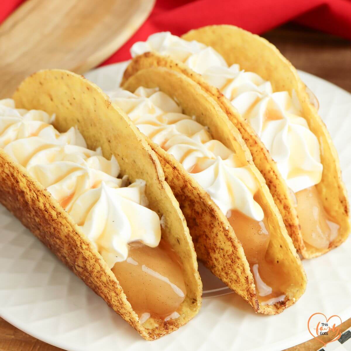 Easy Caramel Apple Pie Tacos