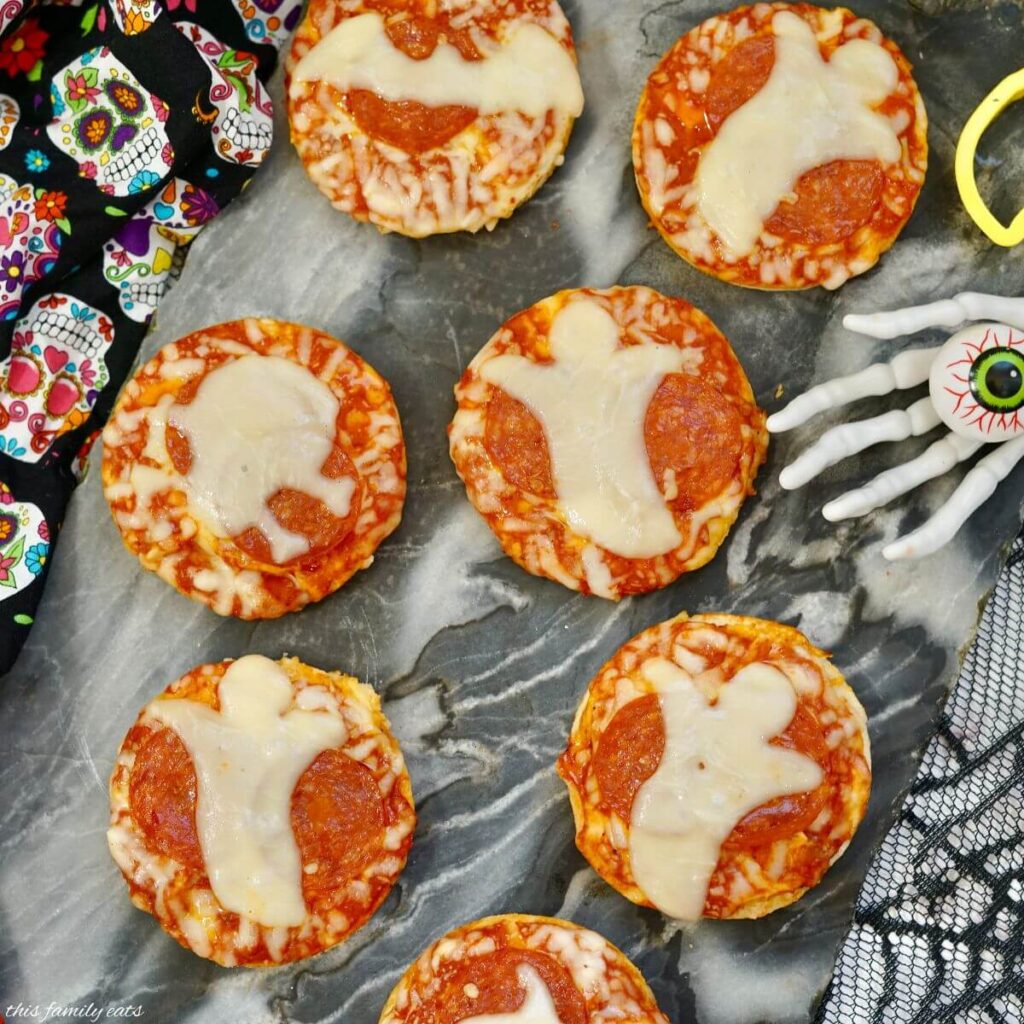 Mini Halloween Pizzas