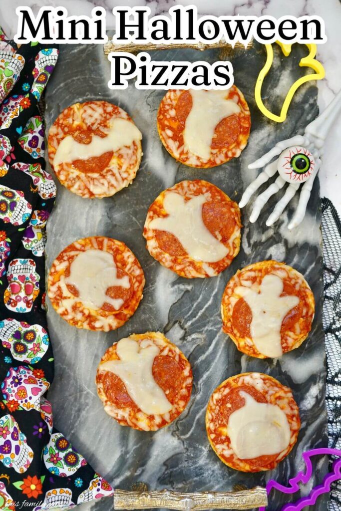 Mini Halloween Pizzas