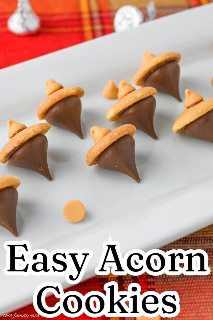 easy acorn candy cookies