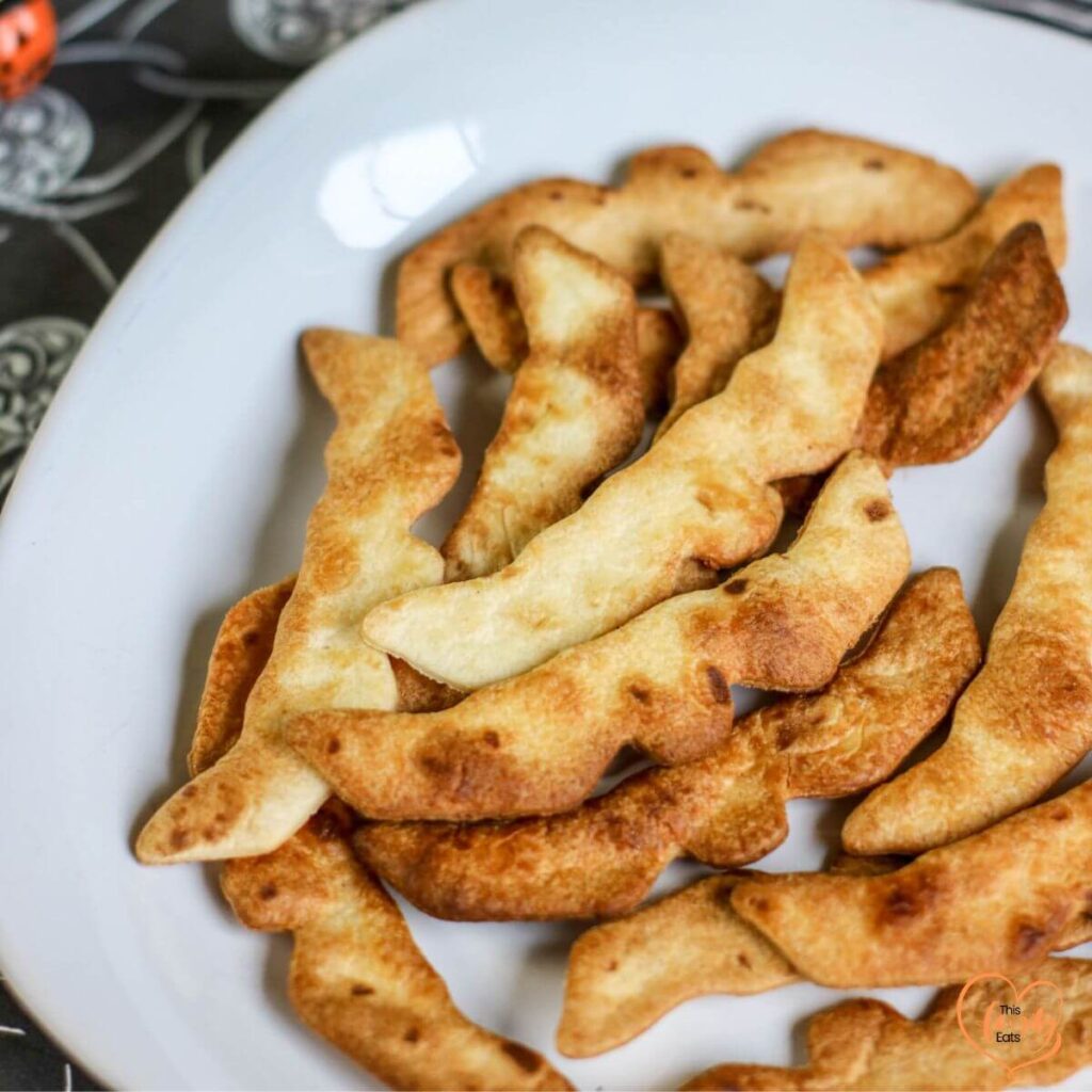 Halloween Air Fryer Bat Chips