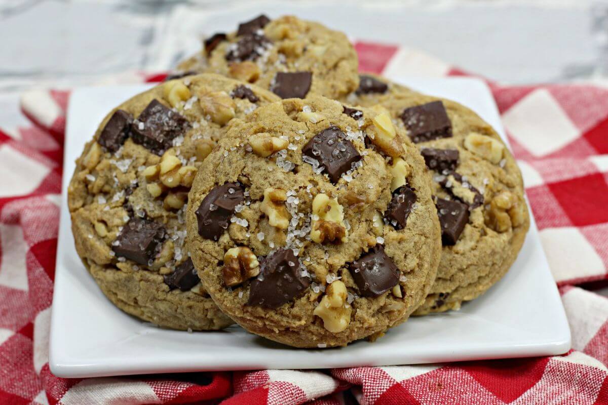 Bourbon Chocolate Chunk Cookies