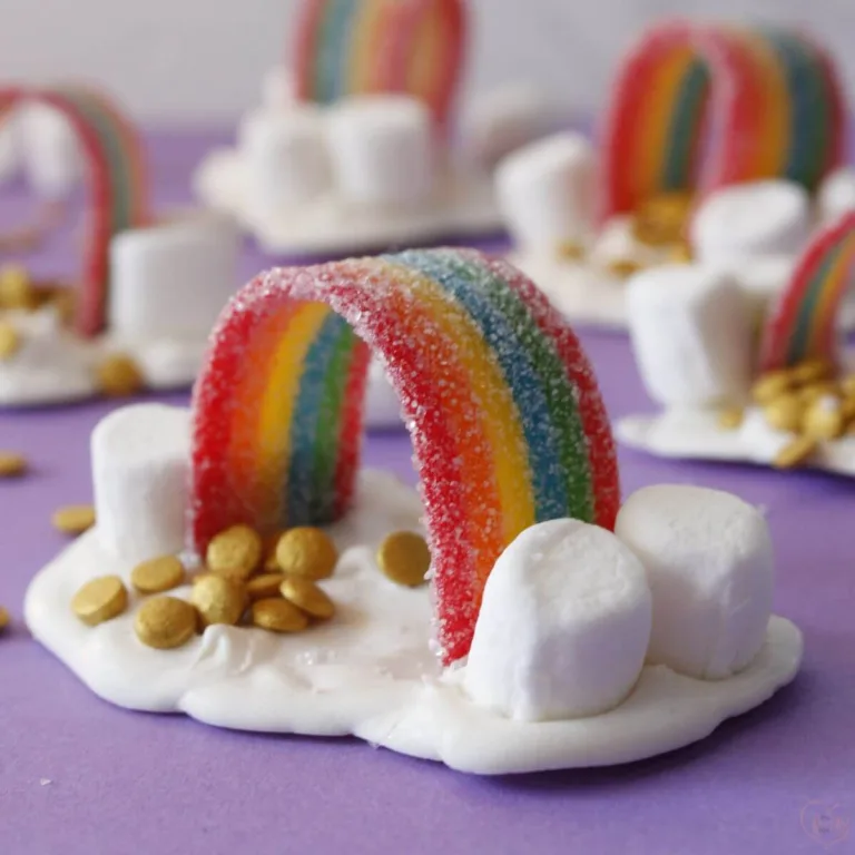 Rainbow Cloud Marshmallow Treats Featured