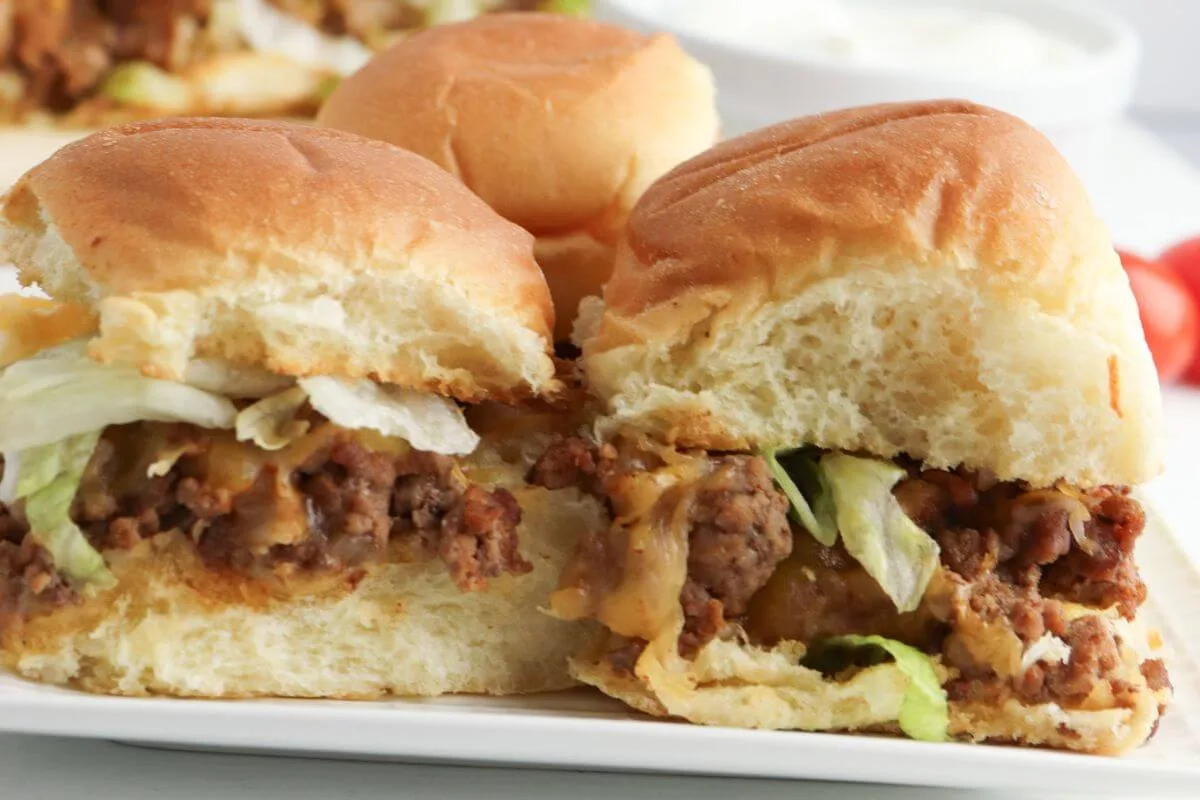 Easy Taco Slider Sandwiches with Hawaiian Rolls