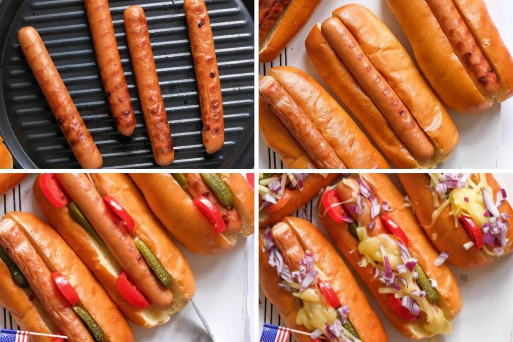 How To Make Patriotic Grilled Hot Dogs