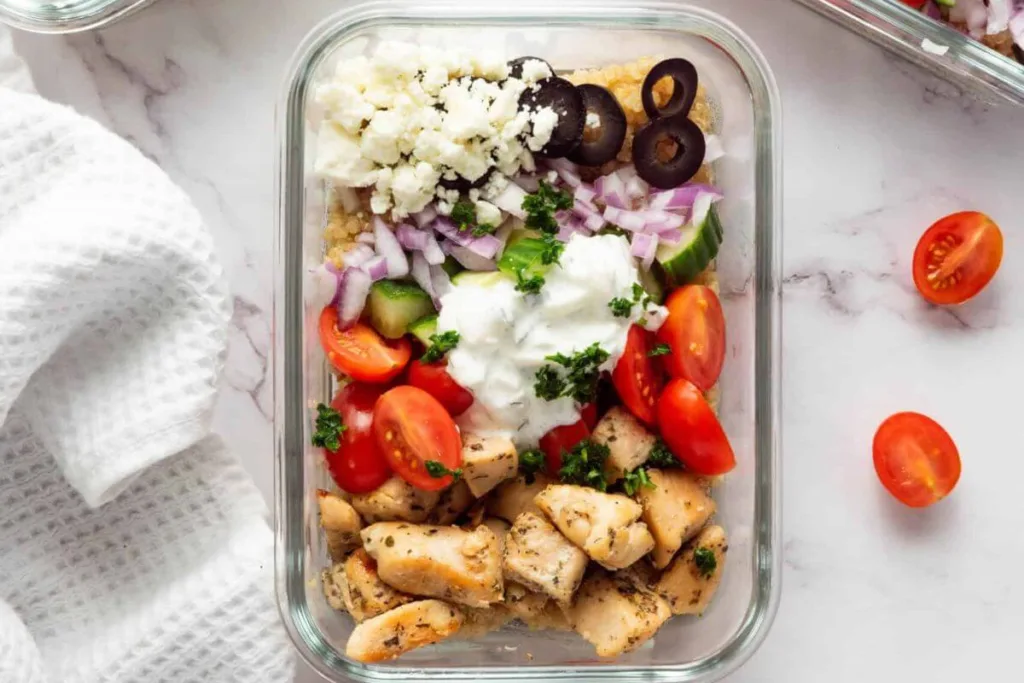 Greek Chicken Bowl with Tzatziki