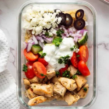Greek Chicken Bowl with Tzatziki