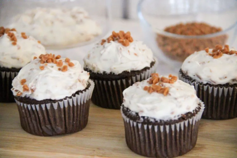 Heath Bar Cupcakes