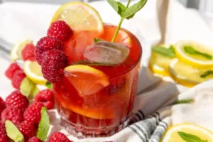 Raspberry Mojito Mocktail