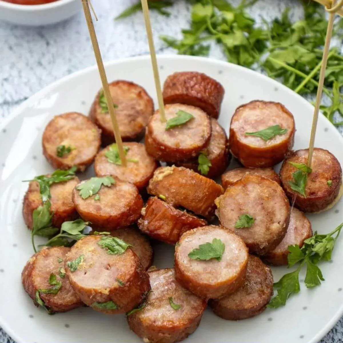 Air Fryer Kielbasa Bites (Polish Sausage Bites)