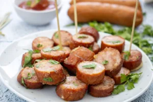 Easy Air Fryer Kielbasa Bites