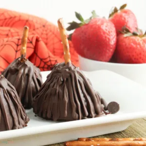 Strawberry Chocolate Witch Brooms