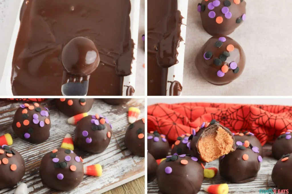 How To Make Chocolate Truffles with Candy Corn Step 2