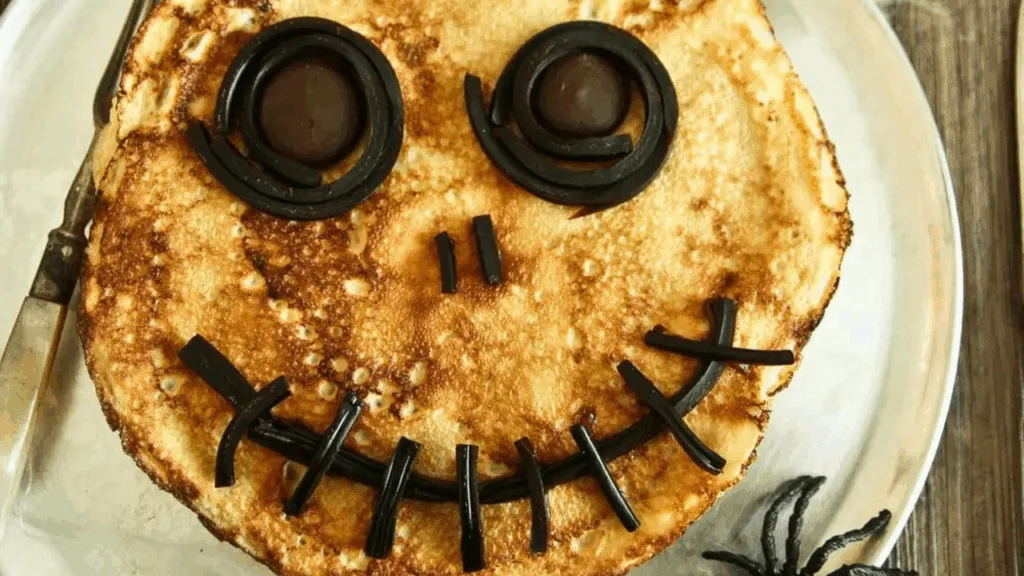 Creepy Jack Skellington Crepes