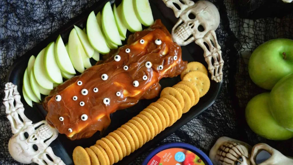 Monster Cream Cheese Carmel Apple Dip