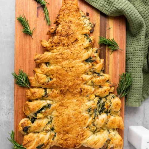 Christmas Tree Spinach Puff Pastry