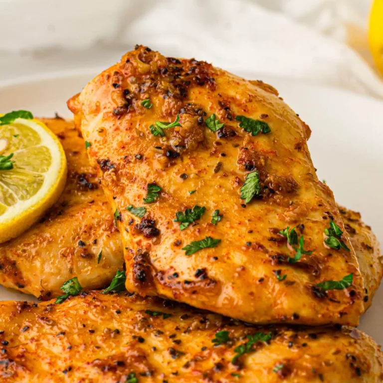 Baked Lemon Garlic Chicken Breasts