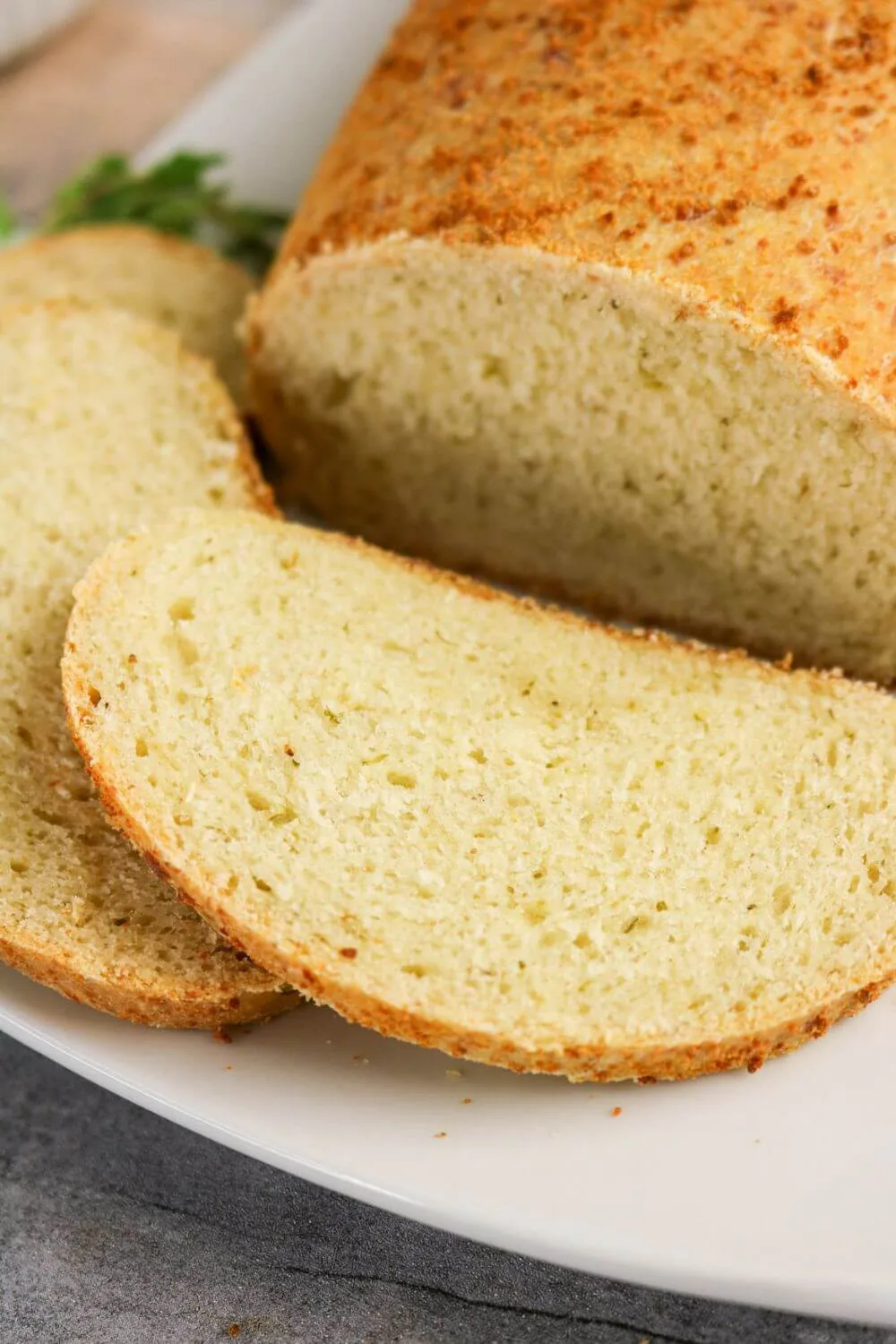 Oregano Parmesan Bread sliced
