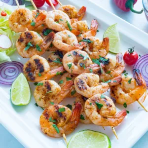 Chipotle Lime Grilled Shrimp Skewers