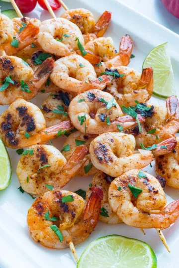 Chipotle Lime Grilled Shrimp Skewers