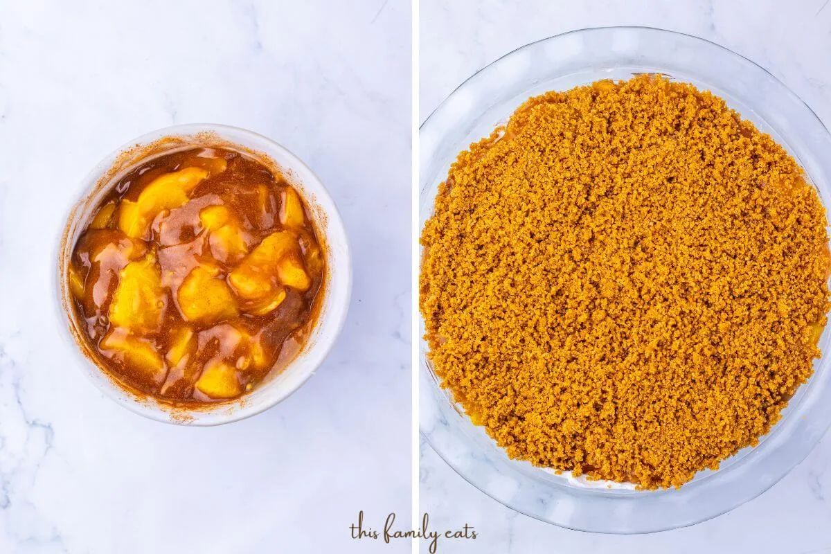 How to Make Peach Cobbler Cheesecake Dip