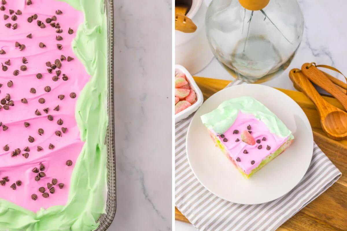 How to Make Poke Watermelon Cake 2