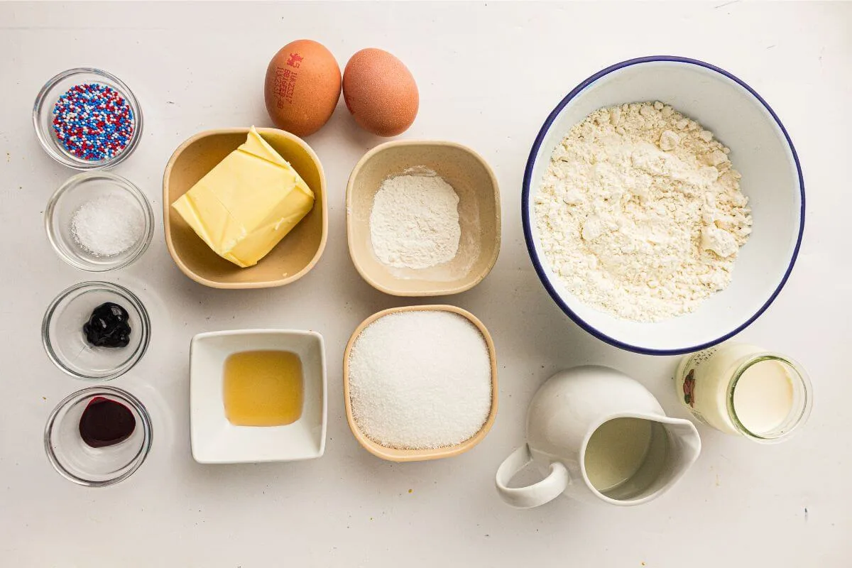 Patriotic Cupcake Ingredients
